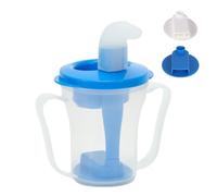 Bomefoi Vasos para disfagia, botella de agua con pajita para paciente, a prueba de derrames, para hospital, hogar, cama, viajes, pacientes, bebés, adultos y ancianos