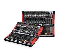 BOMGE Mezclador de audio profesional Consola de sonido Interfaz de sistema de escritorio 12 canales USB digital Bluetooth MP3 Entrada de PC 48V Phantom Power Stereo DJ Studio 24 DSP para profesionales y principiantes (12-X)
