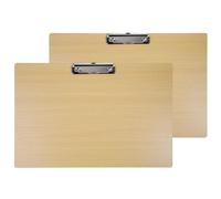 BOMKEE Paquete de 2 portapapeles A3 extragrandes, 28 x 43 cm, tamaño legal, tablero horizontal de madera para artistas, dibujos, bocetos (madera, portapapeles horizontal)