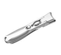 BommFu Cortaúñas | Cortauñas Antisalpicaduras - Herramienta de Acero Inoxidable con Ancha para Uñas de los Pies, Uso en Viaje, Hogar u Oficina, para Entusiastas del Orden y Estilistas