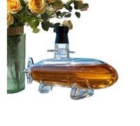 BommFu Decantador de Whisky - Botellas de Vino con Forma de Submarino - Decantador de Whiskey con Forma de Submarino Antifugas para Hogar Bar Regalo de Casa Viaje Boda Fiesta