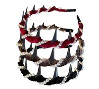 BommFu Diadema De Perlas Vintage | 3 Piezas Diademas Decorativas para el Pelo - Diadema Antideslizante con Dientes para Mujeres Niñas Escuela Fiesta Playa Boda Banquete Trabajo