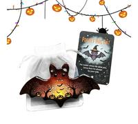 BommFu Halloween Tarjetas de Bolsillo | Tarjetas Reconfortantes,Detalles Inspiracionales con Fantasmas Murciélagos Cuervos para Graduados Incentivos Equipos Adultos Compañeros Estudiantes