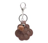 BommFu Llavero De Almacenamiento De Pelo De Gato,Colgante Recuerdo para Mascotas en Forma de Pata | Colgante con Campana Unisex para Animalistas como Regalo
