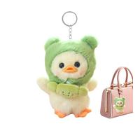 BommFu Llavero de pato relleno, llavero de pato de peluche | llavero del de la felpa del pato - Llaveros de moda del pato de la felpa, colgantes de los ornamentos de los llaveros de los
