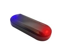 BommFu Luz de Alarma de Coche Falsa - Dispositivo Antirrobo Solar, 1 Unid, Azul, Sin Control Remoto, Compatible con Automóviles, Motocicletas y Vehículos Eléctricos