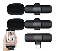 BommFu Micrófono Inalámbrico para Teléfono, Micrófono para Vlogging, Transmisor De Voz Portátil Antiestático Y Lavable para Redes Sociales, Habla Pública, Escenario, Música, Estudio Y Actividades