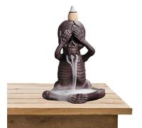 BommFu Quemador de Incienso de Cascada | Soporte para quemadores de Incienso de reflujo de Calavera - La decoración del hogar de Estilo clásico CREA un Ambiente cálido para el hogar, la Oficina, la
