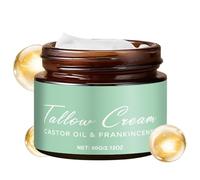 BommFu Sebo De Ganado Alimentado Con Hierba Con Aceite De Incienso Y Aceite De Ricino | Crema Hidratante Orgánica De Sebo De Vaca Para La Piel - Bálsamo Corporal Sebo Miel Para Cara Y Cuerpo