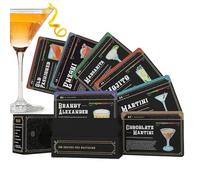 BommFu Tarjetas de Recetas de Cócteles | 100 Fichas para Bebidas Mixtas | Receta del Libro de Cócteles de Cóctel | Tarjetas de Recetas de Cóctel de Bartender - Guía de Mixología Con Lista de