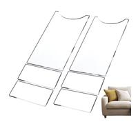 BommFu Tope de cama, 6 piezas, acrílico para pared, protector de sofá resistente a los arañazos, con mejor circulación del aire y minimización del riesgo de incendio