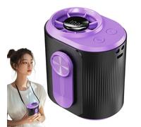 BommFu Ventilador de Cintura - Ventilador De Cuello Silencioso Y Refrescante,Potente Flujo De Aire, Ajustable En Múltiples Niveles, Recargable USB Para Gimnasio Exterior Tiempo Caluroso