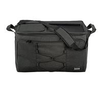 bomoe 52 litros XXL Bolsa Nevera Plegable - Nevera Exterior 16h Función Frío con Correa de Transporte, Bolsa Térmica con Espacio de Almacenamiento, Bolsa Aislante Antracita - IceBreezer KT53