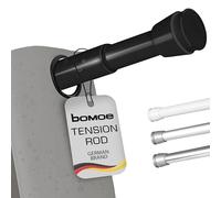 Bomoe Barra cortina de ducha extensible telescópica sin taladrar aluminio