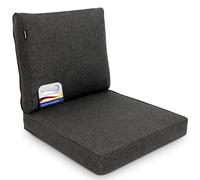 bomoe Cuscini da Esterno per Sedie 70x70 cm & Schienale 70x40 cm - Alta Qualità Cuscini Giardino Lavabile & Protezione UV - Cuscino Lounge Rattan Mobili Sedia da Giardino Antracite - ilano