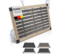 bomoe Felpudo de Aluminio con Goma y colector de Suciedad para Puerta
