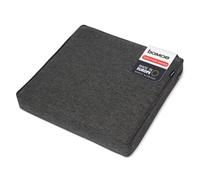 bomoe Lounge Cojines Jardin Exterior Asiento Acolchado ratán | 50x50cm 8cm grosor antracita funda de almohada lavable protección UV cómodo salón muebles Cojín tumbona ilano