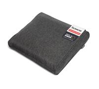 bomoe Lounge Cojines Jardin Exterior Respaldo Acolchado ratán | 60x40cm 8cm grosor antracita funda de almohada lavable protección UV cómodo salón muebles Cojín tumbona ilano