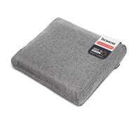 bomoe Lounge Cojines Jardin Exterior Respaldo Acolchado ratán | 70x40cm 8cm grosor gris claro funda de almohada lavable protección UV cómodo salón muebles Cojín tumbona ilano