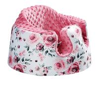 BOMOLOUR Funda de asiento compatible con asiento Bumbo y asiento Nuby, funda de asiento de bebé para niños y niñas, funda de asiento extraíble transpirable, nuevo diseño, antideslizante (flor roja)