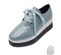 Bomre Bronta Orthopedic Shoes, 3.1" Elevator Casual Orthopedic Sneakers, Casual & Formal Slip-on Sneakers (Blue,33 1/3)