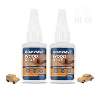 BOMVMVE Pegamento de Madera, Cola Madera Extrafuerte para Madera y Manualidades, Transparente Cola（2 * 30g)