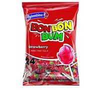 Bon Bon Bum Bubble Gum Bolsa Fresa - Paquete de 24 Unidades -Colombina