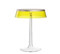 Bon Jour Lámpara de Mesa Cuerpo de Bronce mate/Pantalla Amarilla