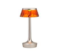 Bon Jour Unplugged Lámpara de Mesa Cuerpo de Bronce mate/Pantalla Ámbar
