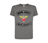 Bon Jovi Camiseta 'Bon Jovi New Jersey T-Shirt' gris M EUR