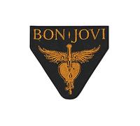 Bon Jovi Gold parche patch bordado con logotipo para planchar de hierro en apliques