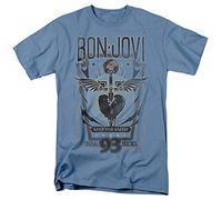 Bon Jovi Keep The Faith - Camiseta Unisex, Color Azul Carolina, Talla L