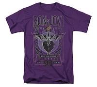 Bon Jovi Keep The Faith Camiseta Unisex, Morado, XL