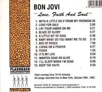 Bon Jovi - Love, faith and soul (live, New York, Oct. 29th, 1992)
