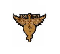 Bon Jovi Rockband - Parche dorado bordado para planchar
