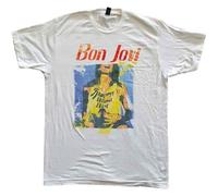 Bon Jovi Slippery When Wet Original Cover Oficial Camiseta para Hombre (Medium)