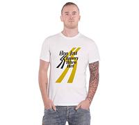 Bon Jovi T Shirt Slippery When Wet Band Logo Nuevo Oficial De Los Hombres Blanco Size M
