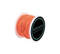 BON.MAR Bobina de Dyneema revestida SK75 Ø1,5 mm - Bobina de 50 m naranja con inserciones grises - Alta resistencia para arbaletes y pesca subacuática