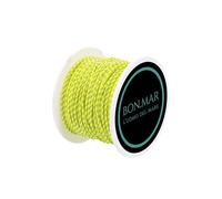 BON.MAR Bobina de Dyneema revestido, Sk 75, bobina de 50 m, amarillo inserciones grises, Ø1,5 mm