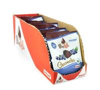 Bon Roll Choconola Uniconf - Snack de Chocolate con Relleno de Frutas - Surtido de Sabores (Fresa, Naranja y Arándano) - Estuche 12 Bolsas de 72 g (Arandano)