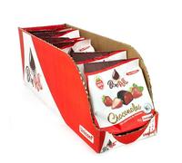 Bon Roll Choconola Uniconf - Snack de Chocolate con Relleno de Frutas - Surtido de Sabores (Fresa, Naranja y Arándano) - Estuche 12 Bolsas de 72 g (Fresa)