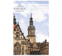 Bon Voyage Germany: A stylish 6x9 squared notebook inspired by the culture and beauty of Germany - perfect for notes, sketches, or travel memories.