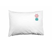 Bona Basics Funda de Almohada Decorativa, poliéster, Blanco 1, 35 x 50 cm