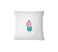 Bona Basics Funda de Almohada Decorativa, poliéster, Blanco 1, 60 x 60 cm