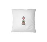 Bona Basics Funda de Almohada Decorativa, poliéster, Blanco 1, 60 x 60 cm