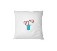 Bona Basics, Funda de cojín Decorativa, decoración del hogar, para sofá, cafetería, Tamaño: 60x60 cm, Color: Blanco