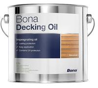 Bona Decking Oil Incolore - 2,5 L: Aceite para Decks de Madera, Protección contra Intemperie, Bloqueadores UV, Reduce el Riesgo de Grietas y Torsiones, Fácil de Usar, Bajo Contenido en COV y Olor