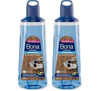 Bona Limpiador de suelos de parqué, limpiador de suelos de madera, botella de 850 ml, cartucho para mopa en spray premium (Paquete de 2)
