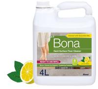 Bona Recarga Limpiador de Laminados y Superficies Duras Limón y Menta, 4 L | Recarga de 4 L con aroma limón y menta para rellenar pulverizadores y Bona Spray Mop para superficies duras.
