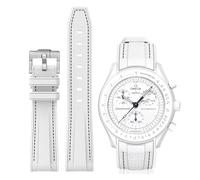 BONACE Correa Curvada de Silicona Compatible Con Omega X Swatch de 20 mm - Repuesto Sin Huecos Para Moonswatch Speedmaster - Para Hombres y Mujeres